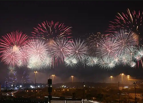 哈密焰火晚会